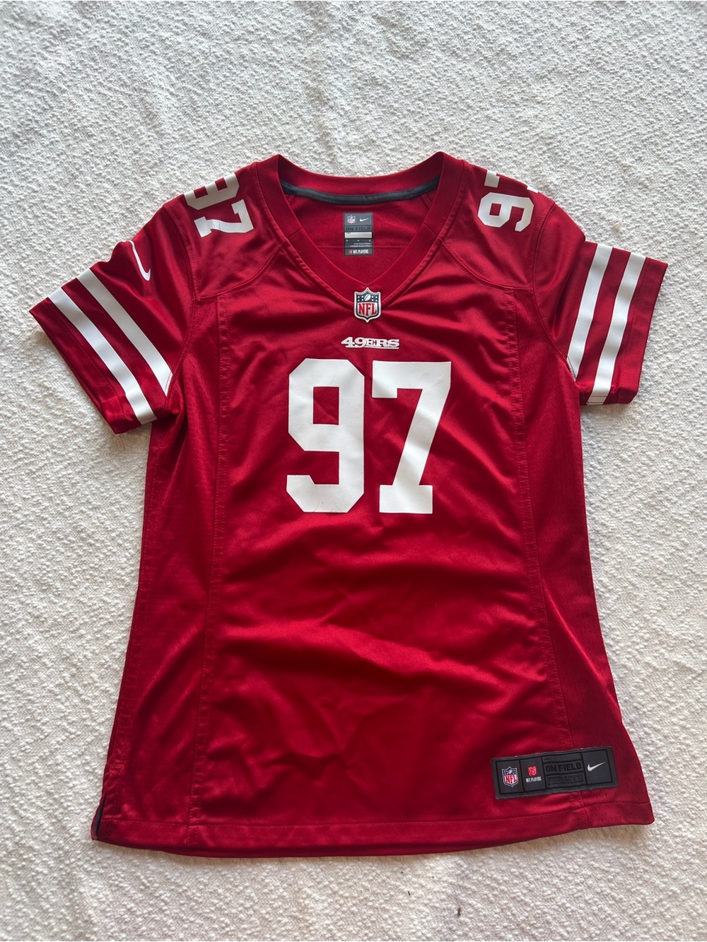Nike NFL San Francisco 49ers Nick Bosa #97 "On Field" Jersey